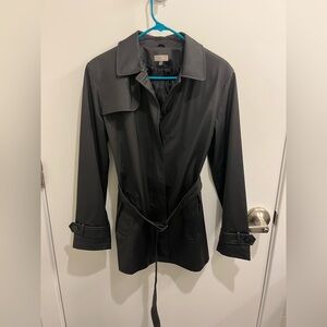 Vintage Black Trenchcoat (see measurements)